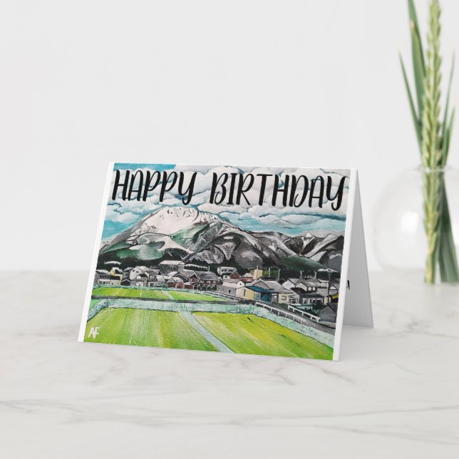 Carte Peinture du mont Fuji par Alfred Fox (Devant)