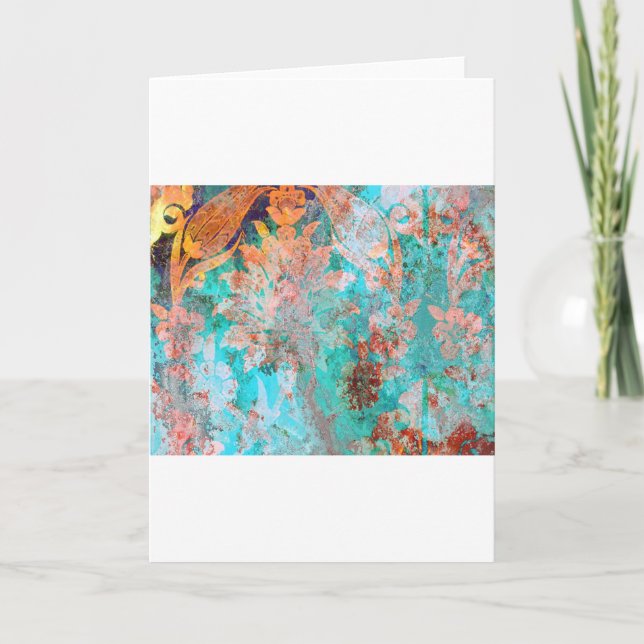 Carte Peinture florale (Devant)