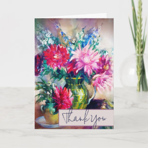 Carte Peinture florale 