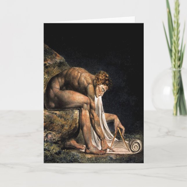 Carte Peinture maçonnique de Newton William Blake (Devant)