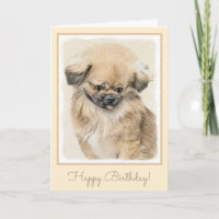 Peinture Pekingese - Cute Original Chien Art