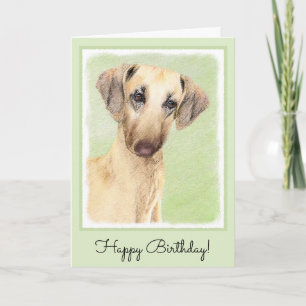 Carte Peinture Sloughis - Joli art original pour chien