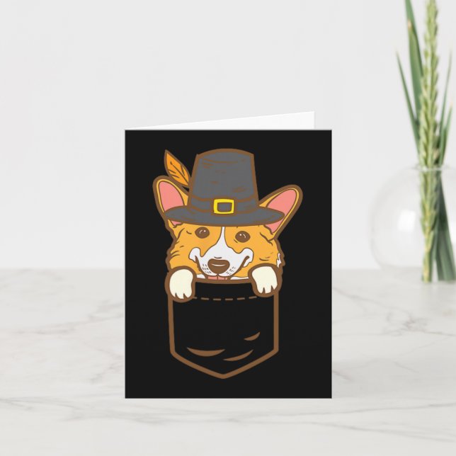 Carte Pèlerin de poche Amateur de chien Corgi gallois Cu (Devant)