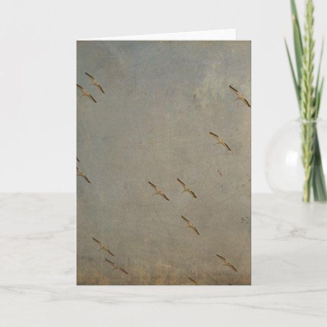 Carte Pélicans en vol (Devant)