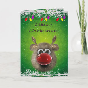 Carte pelucheuse mignonne de lumières de Noël