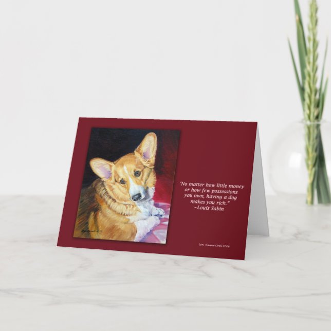 Carte Pembroke Welsh Corgi (Devant)