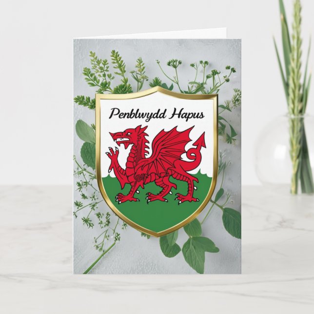 Carte Penblwydd Hapus Joyeux anniversaire (Devant)