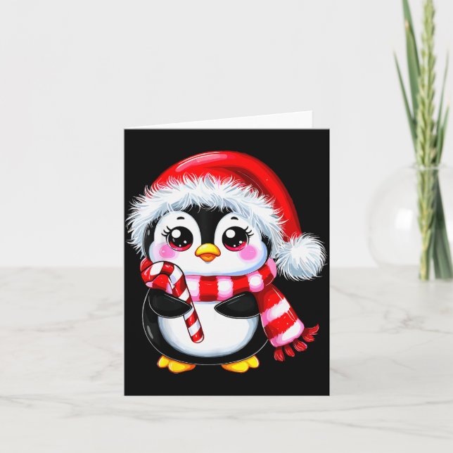 Carte Penguin Christmas Lover Uni-adult Black Small Mode (Devant)