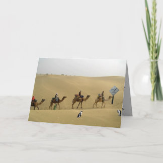 Carte Penguin in the Desert Card