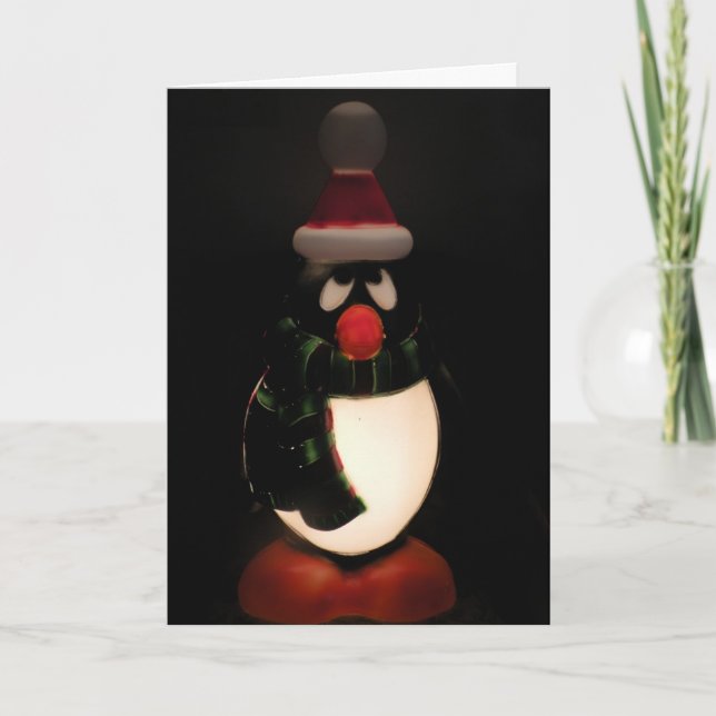 Carte Penguin "Joyeux Noël" (Devant)