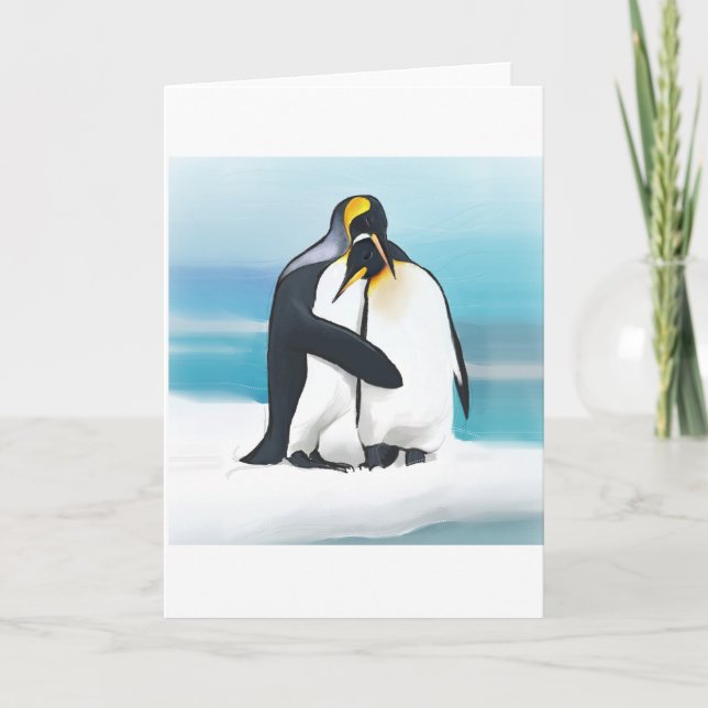 Carte Penguin Love Kisses (Devant)