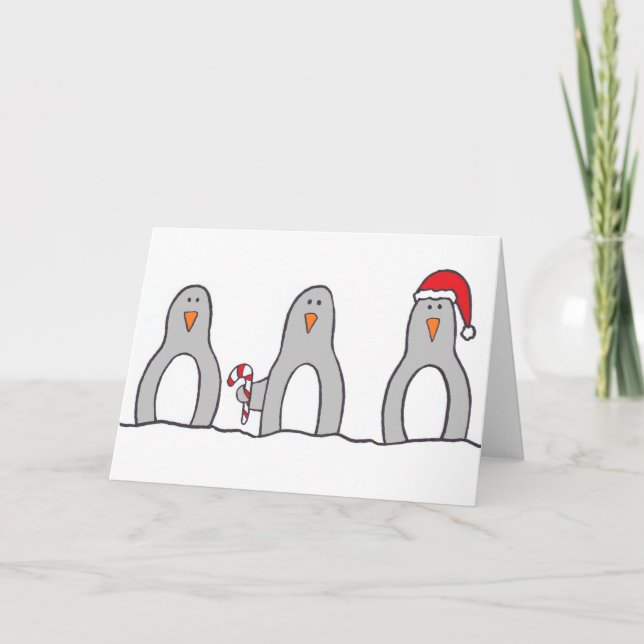Carte "Penguin Trio" (Devant)
