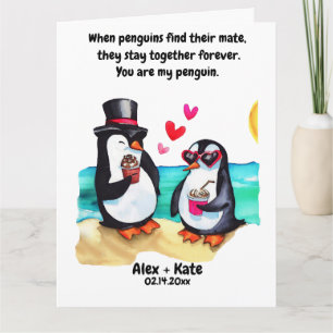Carte Penguin Valentines