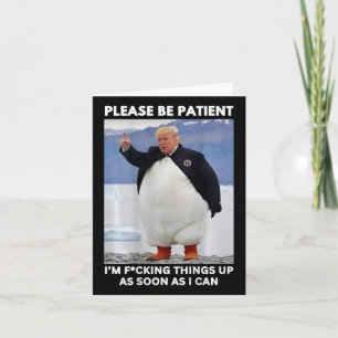 Carte Penguins contre les tarifs douaniers Mains de prot