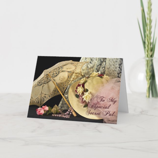 Carte Pense à toi - Cadeau de copine secret (Devant)