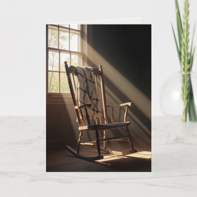 Carte Pense à Vous Fauteuil Roulant Vide (Devant)