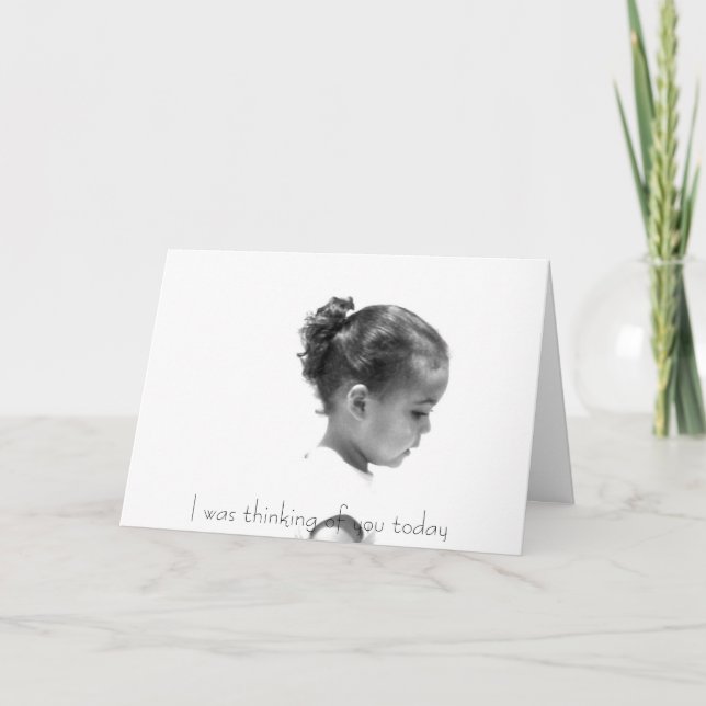 Carte Pensée à vous salutation (Devant)