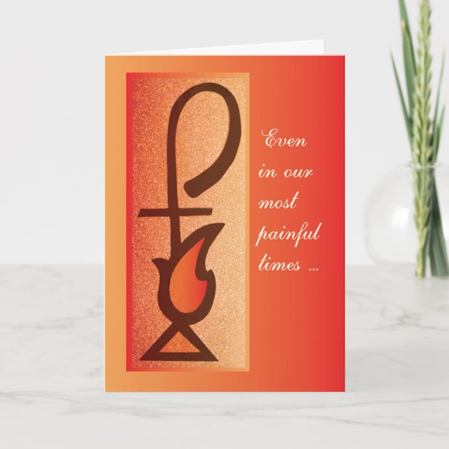Carte Pensée encourageante : vous êtes dans nos pensées, (Devant)