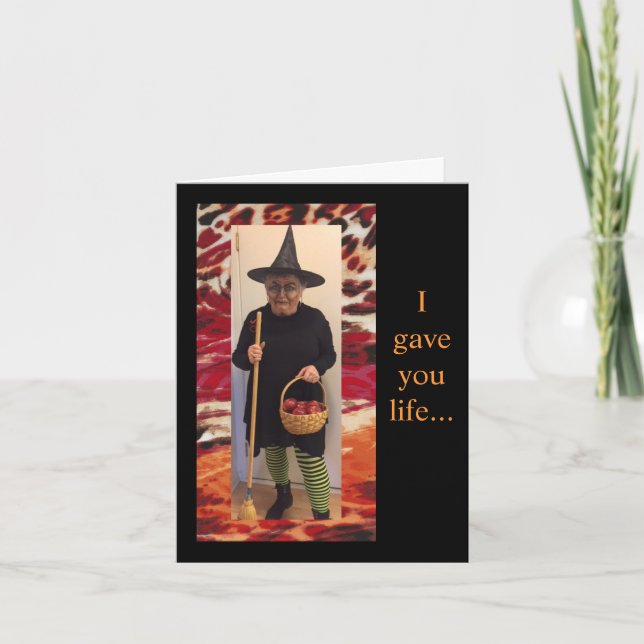 Carte Pensée humoristique pour Halloween (Devant)