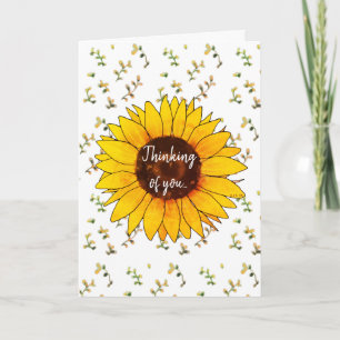 Carte pensée pour toi (floral)