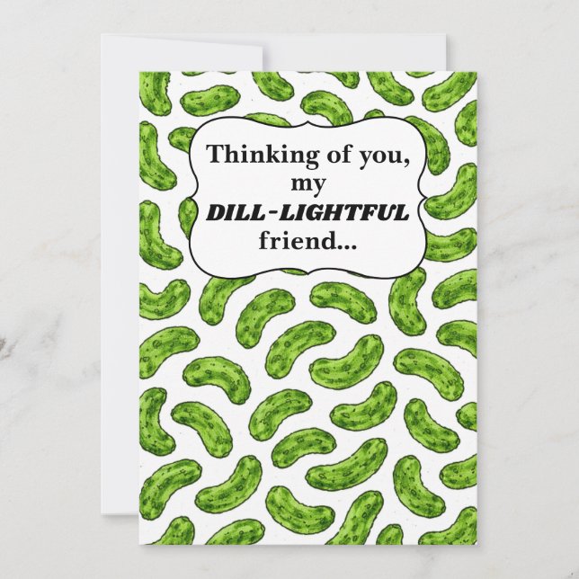 Carte pensée pour un ami délicieusement anethée (Devant)
