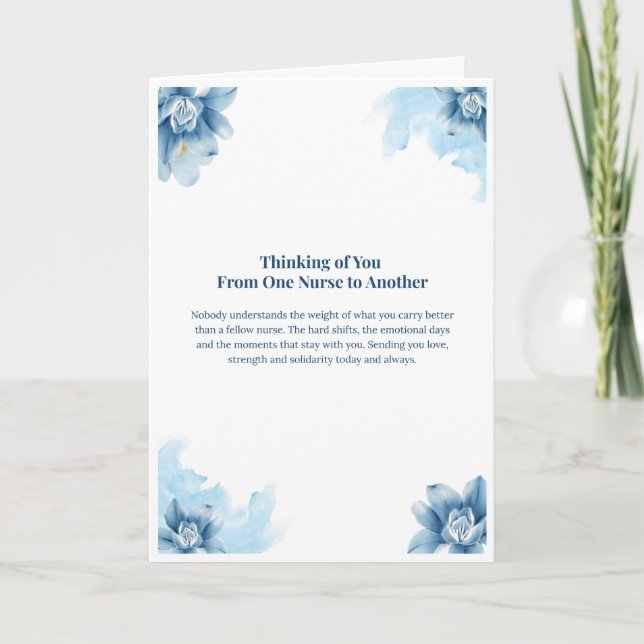 Carte Pensées pour toi Infirmière — Pensées pour t (Devant)