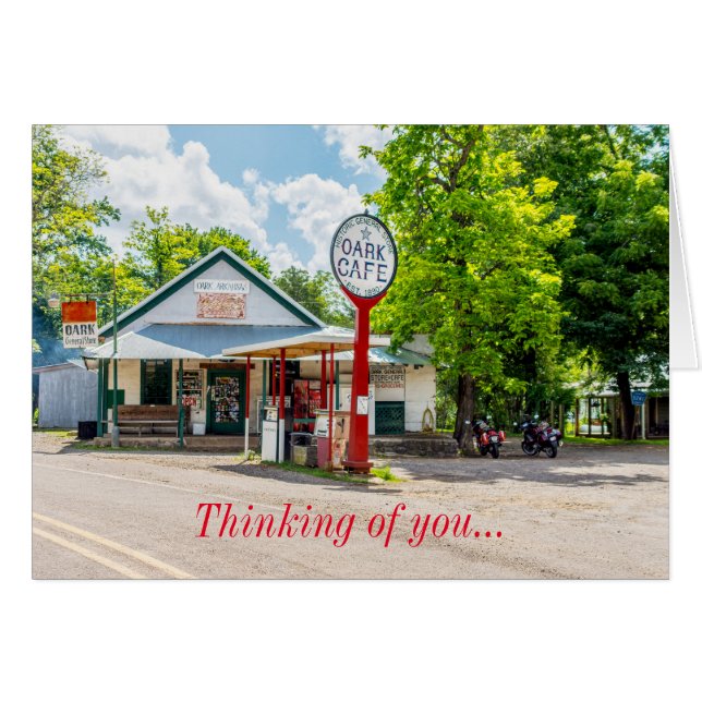 Carte Pensées pour vous - Oark General Store (Devant Horizontal)