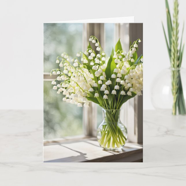 Carte Penser à toi Lily de la Vallée (Devant)