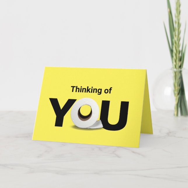 Carte penser à votre rouleau de papier toilette (Devant)