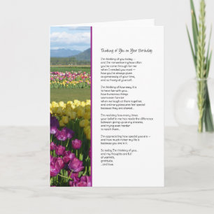 Carte Penser à vous à votre anniversaire