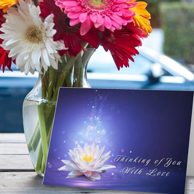 Carte Penser à vous avec l'amour (Créateur téléchargé)