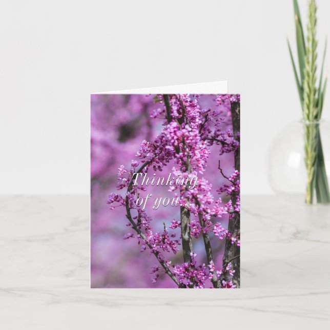 Carte Penser à vous Avondale Redbud Art (Devant)
