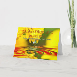 Carte Penser à vous - Bonne Matinée soleil