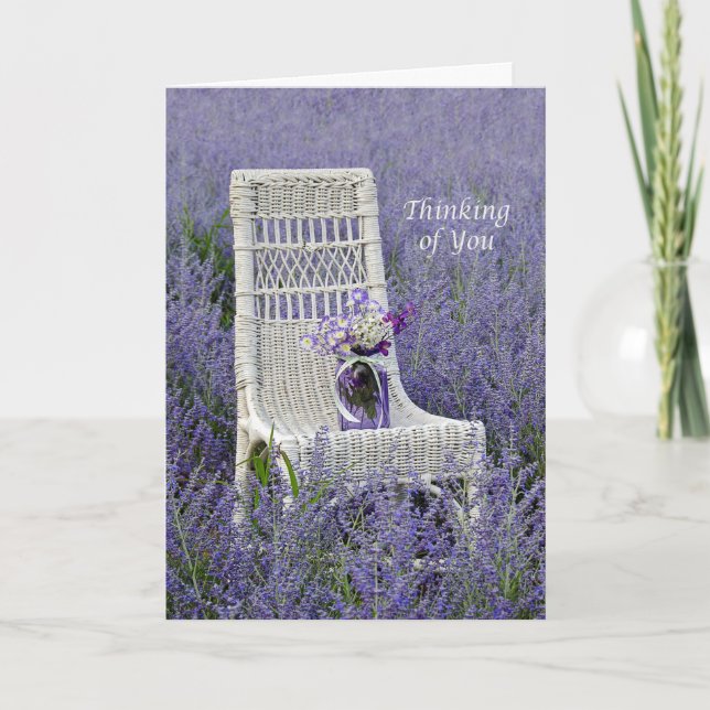 Carte Penser à vous Bouquet (Devant)