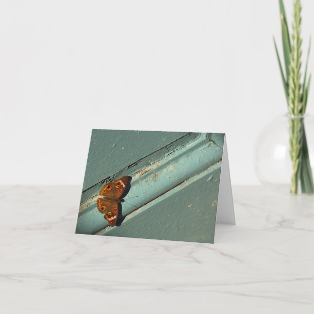 Carte Penser à vous/Carte de Sympathie avec Papillon (Devant)