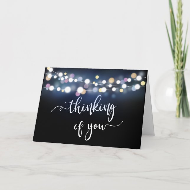 Carte penser à vous condoléances endeuillée perte aimée (Devant)