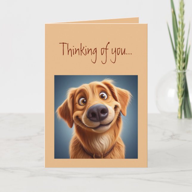 Carte Penser à vous fait apparaître un sourire sur mon v (Devant)