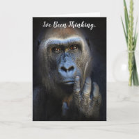 Penser à vous Gorilla la faune salutation