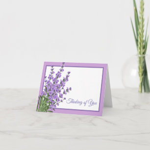 Carte Penser à vous Note Card-Lavender