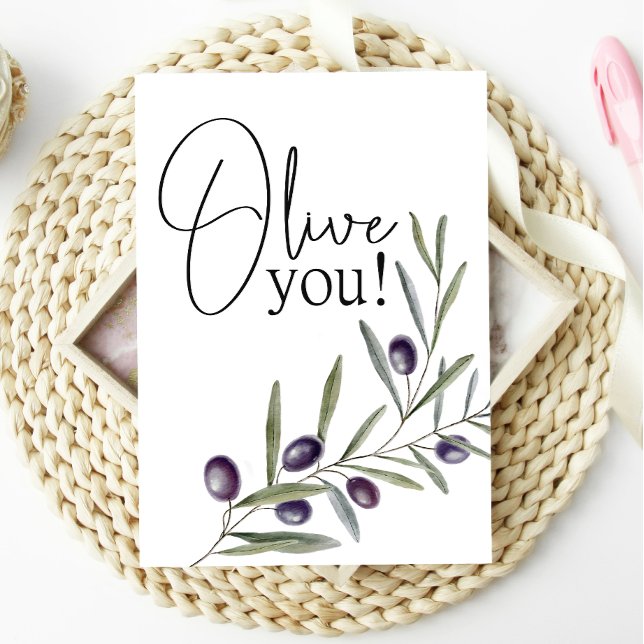 Carte Penser à vous Olive You Fun Love Card (Créateur téléchargé)