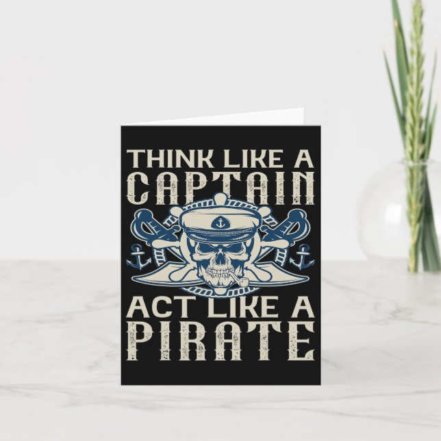 Carte Penser Comme Un Capitaine Agir Comme Un Capitaine  (Devant)