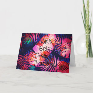 Carte Penser seulement des pensées positives