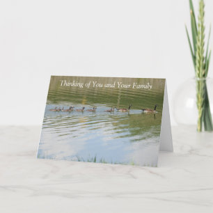 Carte Pensez à vous et à votre famille