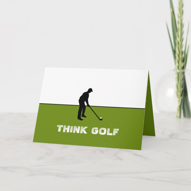 Carte Pensez Golf, Golf Pro (Devant)