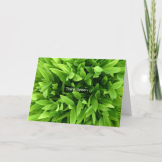 Carte Pensez vert