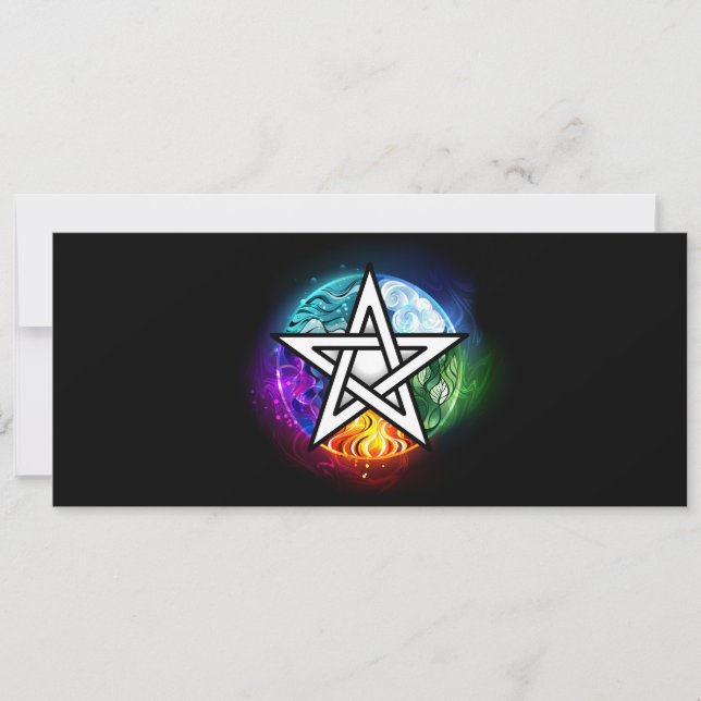Carte pentagramme du Wiccan (Devant)