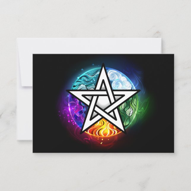 Carte pentagramme du Wiccan (Devant)