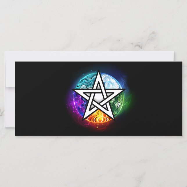 Carte pentagramme du Wiccan (Devant)