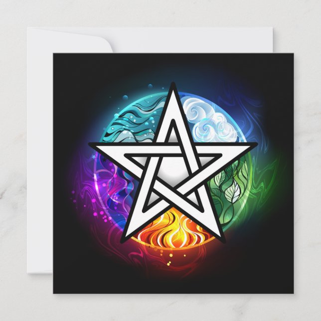 Carte pentagramme du Wiccan (Devant)