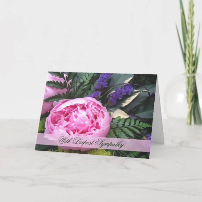 Carte Peony Sympathy (Devant)